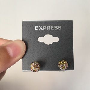Express Diamond Ball Earrings